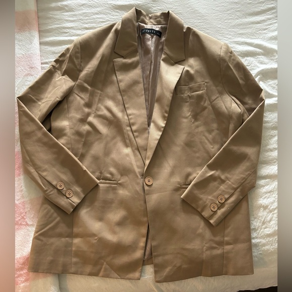 LIONESS WELCOME TO THE JUNGLE BLAZER BEIGE - Picture 8 of 9